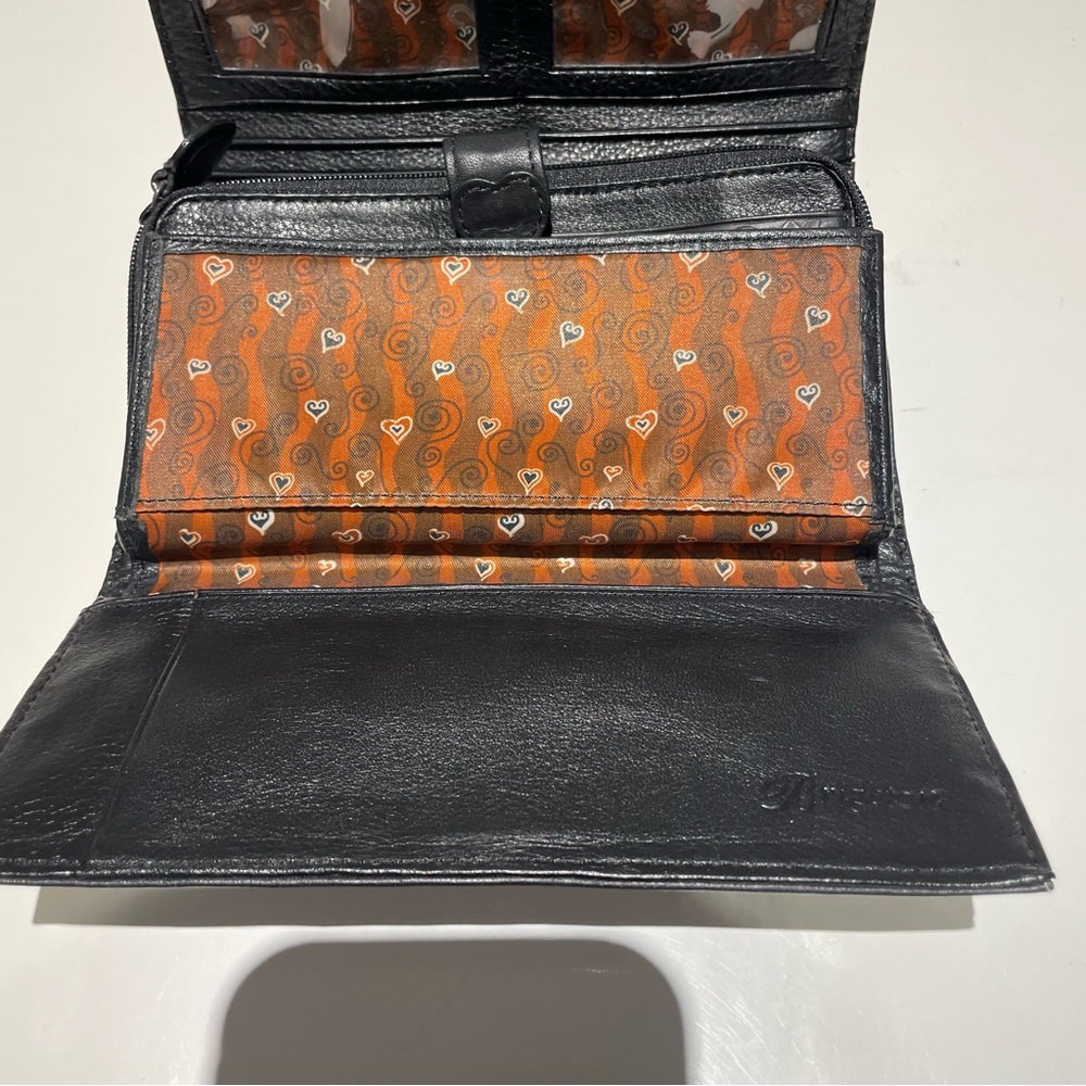 Brighton Women’s Large Croc Print Tri Fold and Black & Brown Wallet - Picture 4 of 14